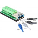 Terminal adapter Multiport USB3.0 + eSATAp 18pin Delock 65405