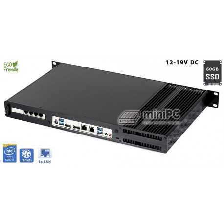 MikroTik router Core i3-7100T 3,40GHz 5xLAN Delta-MikroTik-i3 DC12-19V